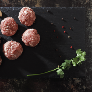 Albóndigas de ternera de carne ecológica